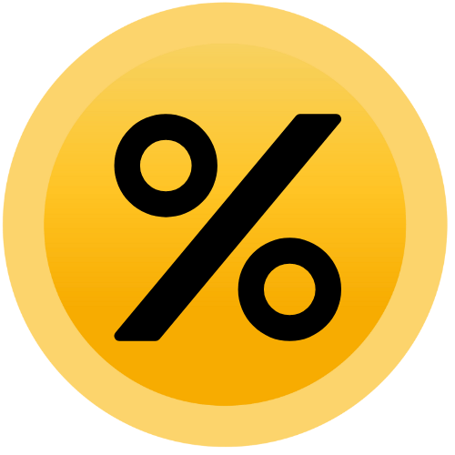 Icon: percent symbol