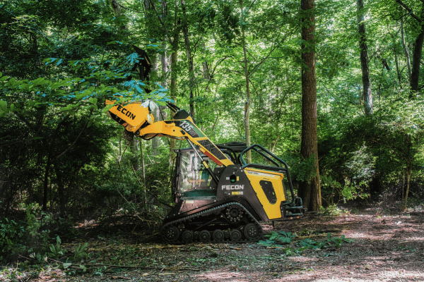 FECON 135VRT Mulching Tractor in action