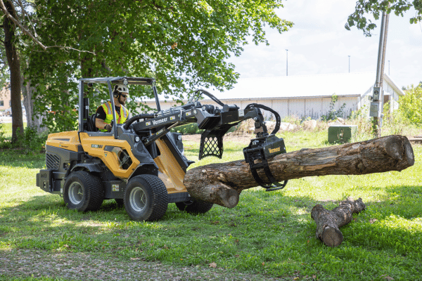 Compact Articulated Loader in Action