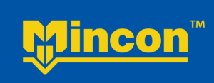Mincon logo in yellow on blue background