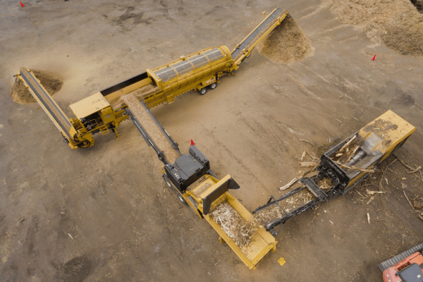Vermeer recycling equipment trio