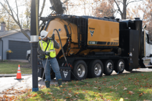 Vermeer VXT600 Vacuum Excavator Truck at work