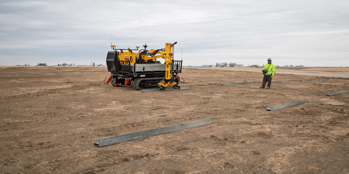 Vermeer MT500 Material Transporter in action